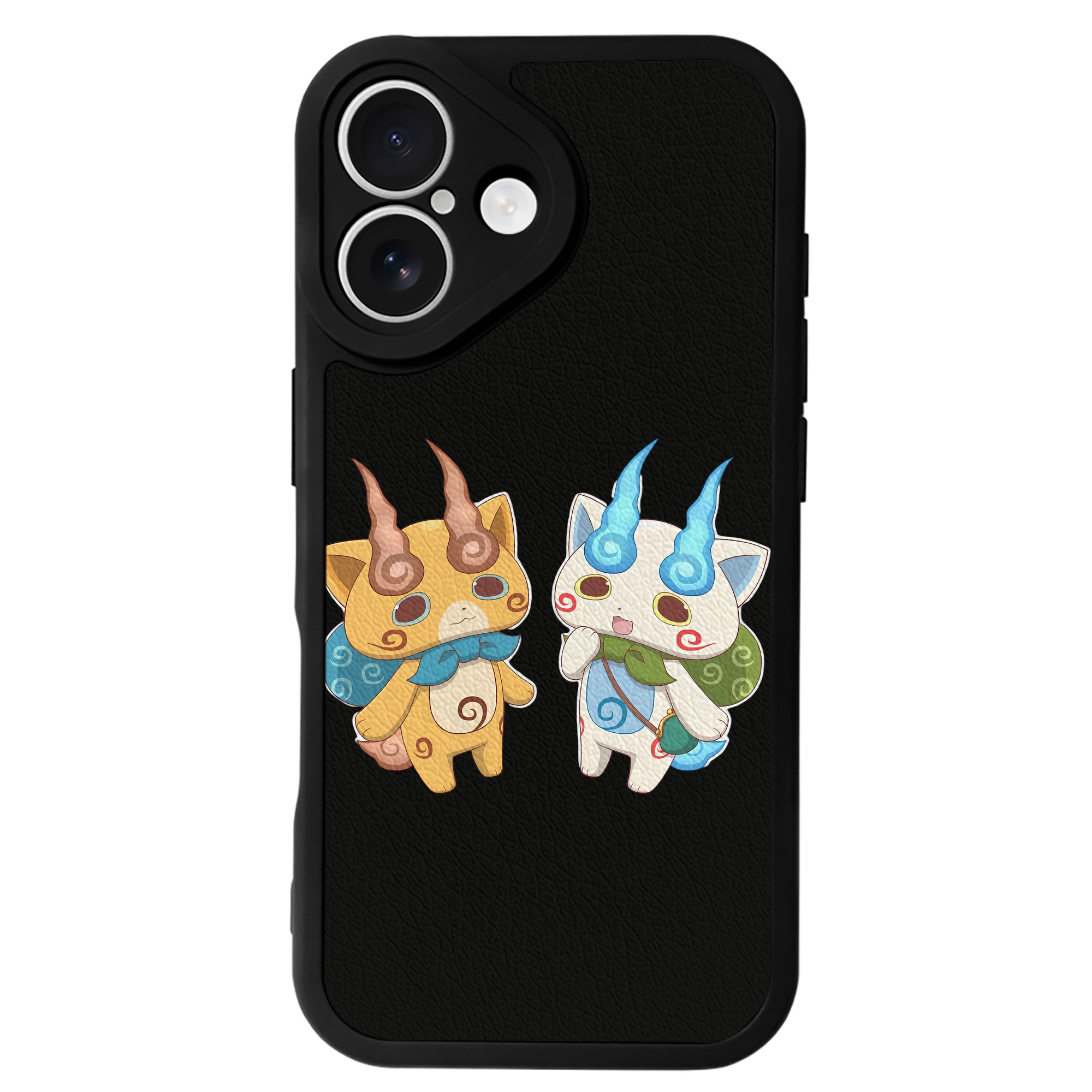 （画像用） 妖怪ウォッチ Yo-kai Watch 【iPhone 16シリーズ対応】シリコンスマホケース（レザー調） 材質：シリコン